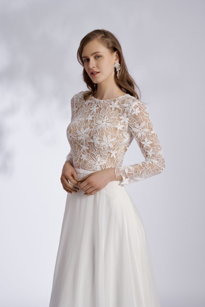langarmiges Brautkleid Lina Becker