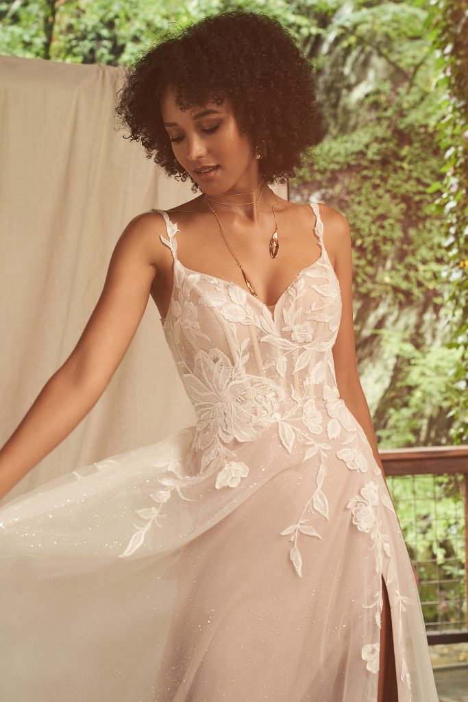 modernes A-Linien Brautkleid