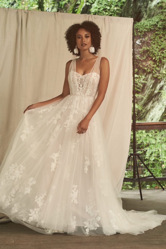 A-Linien Brautkleid modern romantisch